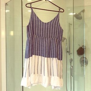Rails Tiered Striped Linen dress